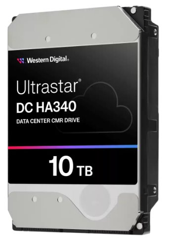 10TB WDC Ultrastar HA340 - 7200rpm, sATA3, 512e, 256MB, (SE) 3,5"