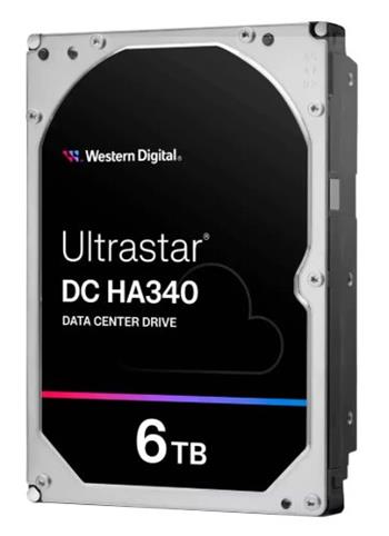 6TB WDC Ultrastar HA340 - 7200rpm, sATA3, 512e, 256MB, (SE) 3,5"