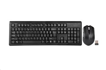 A4tech 4200N, wireless set of mouse and keyboard, CZ/US, USB, black