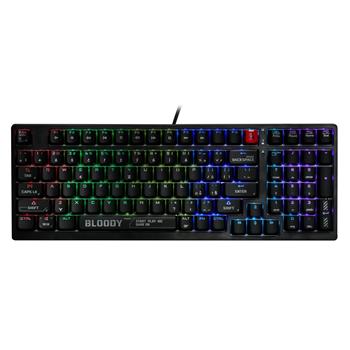 A4tech Bloody S98 RGB gaming mechanical keyboard 80%, USB, CZ, black