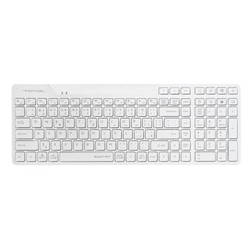 A4tech FStyler FBK27C AS, bezdrátová Dual mode Bluetooth+2,4G klávesnice, CZ, bílá