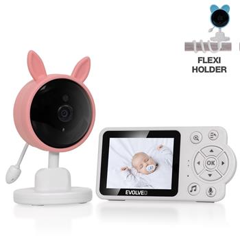 EVOLVEO Baby Monitor N3 videochůvička Růžová