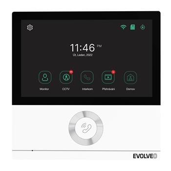 EVOLVEO DoorPhone AHD7, Rozšiřující monitor s WiFi bílá barva
