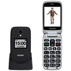 EVOLVEO EasyPhone FS, vyklápěcí mobilní telefon 2.8" pro seniory s nabíjecím stojánkem , černý