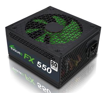 EVOLVEO FX 550 , 550W ATX power supply, 14 cm, silent, 80+, bulk