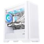 EVOLVEO Ptero Q2W+, počítačová skříň ATX, 2x čelní panel - sklo /mřížka, 4x ARGB vent, bílý