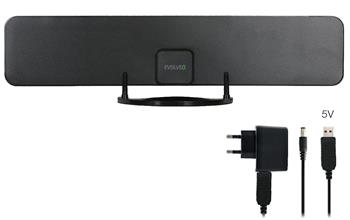 EVOLVEO Xany 2B, 230/5V, aktivní pokojová anténa FM/DAB+/DVB-T2, filtr LTE,4G,5G