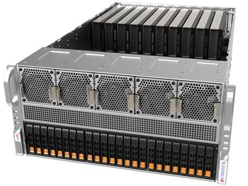 GPU Server 522GA-NRT 5U 2S-BR(500W),8/10GPU(PCI-E16g5,2rootPLX,600W),5PCIE16,AIOM,24NVMe5, IPMI,24DDR5,rPS (80+TIT)L9