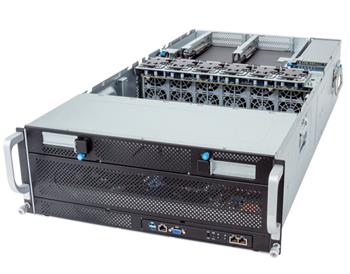 GPU server G493-ZB0 4U 2S-SP5(400/500W),2×10GbE,2M2,8GPU(g5), 2PCI-E16g5, 48DDR5-5200, IPMI, rPS (80+TIT)