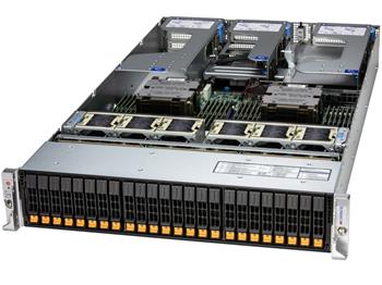 Hyper 2126HS-TN 2U 2S-SP5(500W), noLAN, 8-24NVMe5/SFF, 2M.2, 24DDR5, 3GPU/8PCI-E, 1AIOM, IPMI, RoT, bez zdrojů