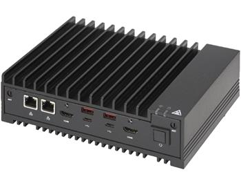 IoT Fanless Appliance E100-13AD-C - 7305E (5c@1GHz, HT, 15W), 2SO-DDR4, M.2, 2×2,5GbE, 4COM