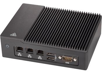 IoT Fanless Appliance E50-14AM-N5 - N97 (4c@2GHz, 7W), SO-DDR5, 1+1M.2, 2×2,5GbE+3×1GbE, COM,2HDMI