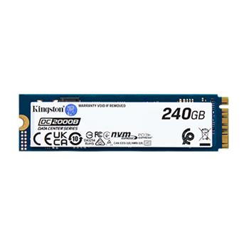 Kingston SSD DC2000B 240GB NVMe4 M.2 80mm 4500/400MBs 260/18kIOPS, 3D TLC, 0,4DWPD, boot drive, 2280