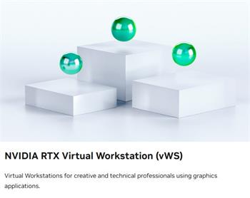 NVIDIA RTX vWS Subscription License 1 Year, 1 CCU