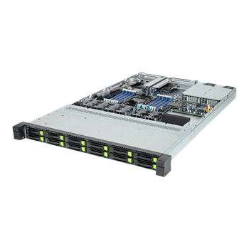 Server R163-S35 1U S-E(350W), 1GbE, 12NVMe4/SFF, M.2, 16DDR5, 1PCI-E16(g5), OCP3, IPMI, 1k3W rPS (80+ PLAT.)