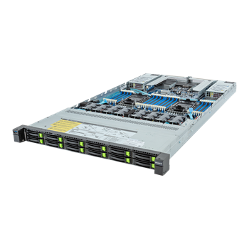 Server R183-S92 1U 2S-E(350W), 2GbE, 12NVME4/SFF, IPMI, 32DDR5-5600, 2PCI-E16(g5), 2OCP, 1,6kW rPS (80+ PLAT)