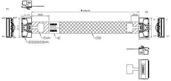 SFF-8654-8i (SlimSAS ×8)LP rovný -> SFF-8654-8i (SlimSAS ×8)LP rovný, 60cm, 85ohm kabel (NVMe4)