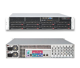 SuperServer 6026T-3RF 2U,2S1366@QPT6.4,2GbE,8SAS,LSI1068E,12DDR3,IPMI,LP,rPS